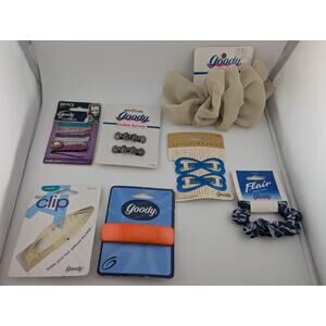 Vintage Goody Hair Accessories Clips Barrettes Pins Scrunchie Lot Of 7